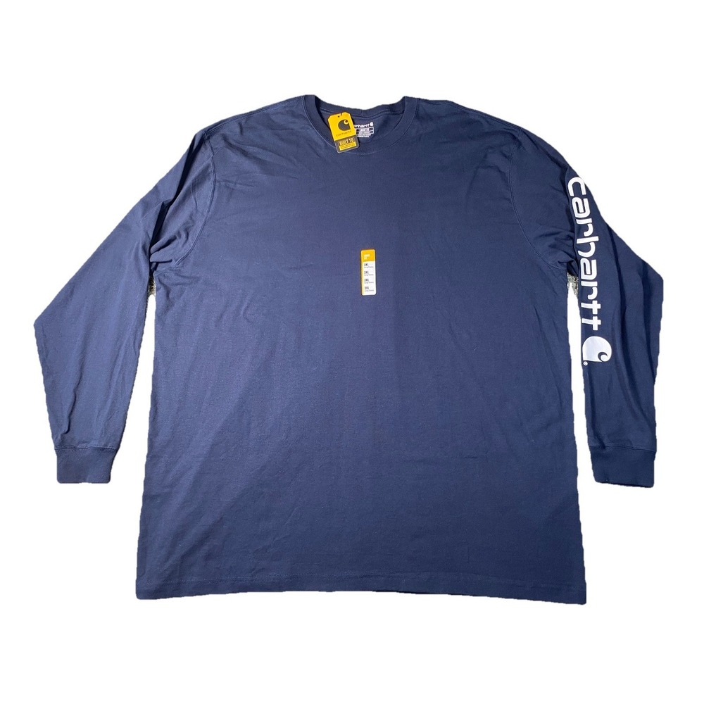 Men's Carhartt Original Fit Blue Workwear Long Sleeve Shirt Size 3XL NWT New